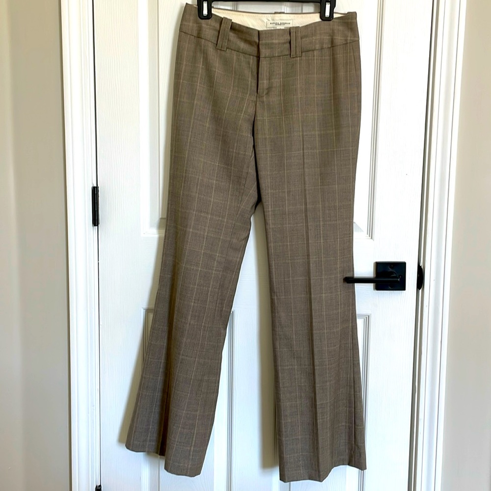 Banana Republic Suit pant Tan plaid